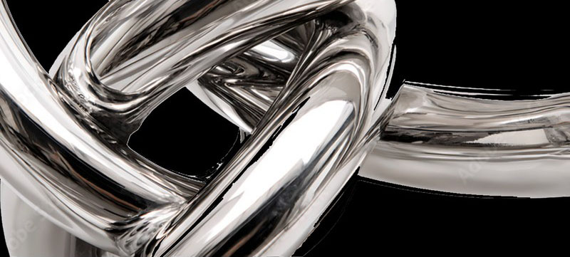 Chainthink metallic chain — representing interconnected systems